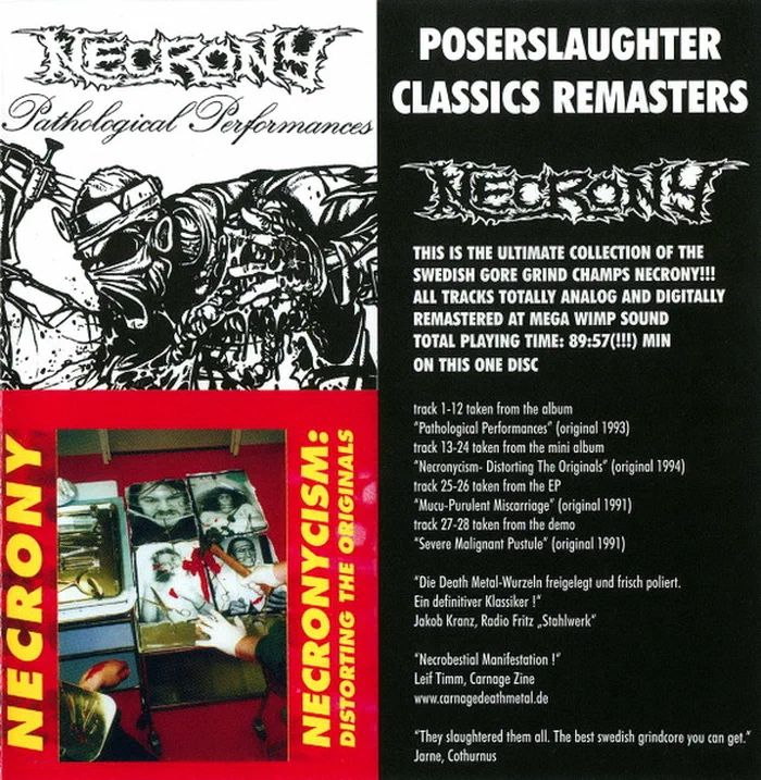 Necrony – Poserslaughter Classics Remasters